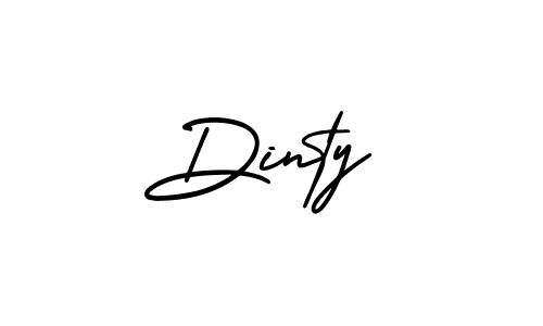 Design your own signature with our free online signature maker. With this signature software, you can create a handwritten (AmerikaSignatureDemo-Regular) signature for name Dinty. Dinty signature style 3 images and pictures png