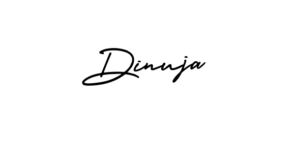 How to make Dinuja signature? AmerikaSignatureDemo-Regular is a professional autograph style. Create handwritten signature for Dinuja name. Dinuja signature style 3 images and pictures png