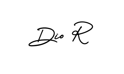 How to make Dio R signature? AmerikaSignatureDemo-Regular is a professional autograph style. Create handwritten signature for Dio R name. Dio R signature style 3 images and pictures png
