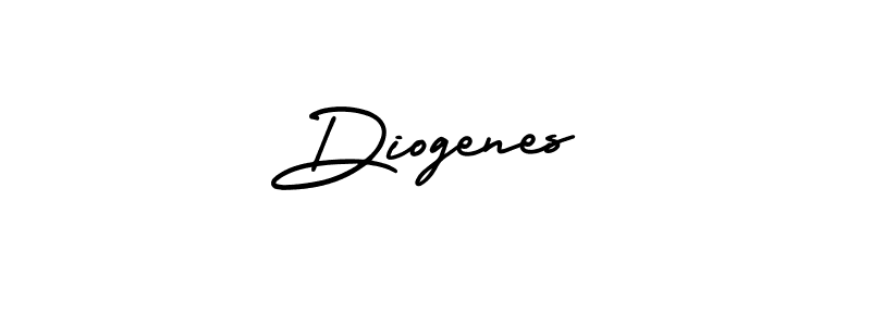 Design your own signature with our free online signature maker. With this signature software, you can create a handwritten (AmerikaSignatureDemo-Regular) signature for name Diogenes. Diogenes signature style 3 images and pictures png