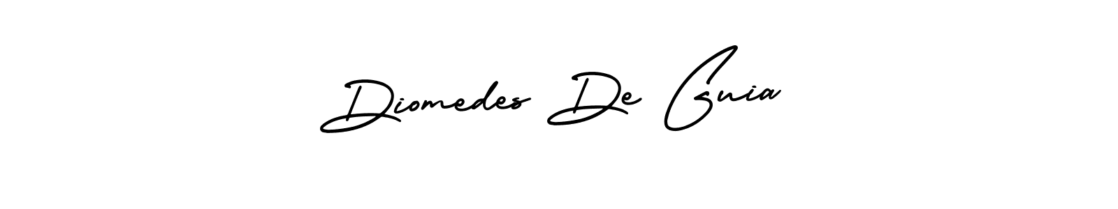 Diomedes De Guia stylish signature style. Best Handwritten Sign (AmerikaSignatureDemo-Regular) for my name. Handwritten Signature Collection Ideas for my name Diomedes De Guia. Diomedes De Guia signature style 3 images and pictures png