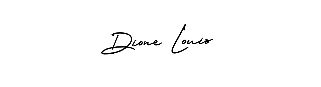 Use a signature maker to create a handwritten signature online. With this signature software, you can design (AmerikaSignatureDemo-Regular) your own signature for name Dione Louis. Dione Louis signature style 3 images and pictures png