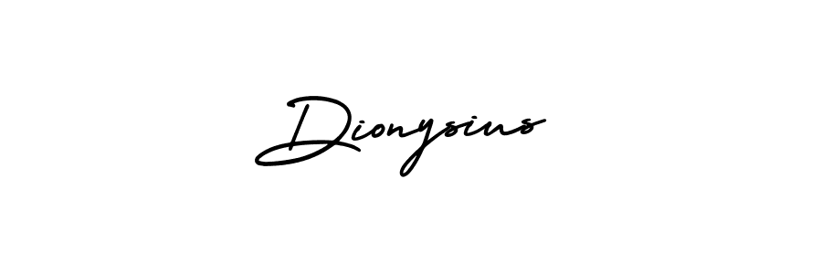 Design your own signature with our free online signature maker. With this signature software, you can create a handwritten (AmerikaSignatureDemo-Regular) signature for name Dionysius. Dionysius signature style 3 images and pictures png