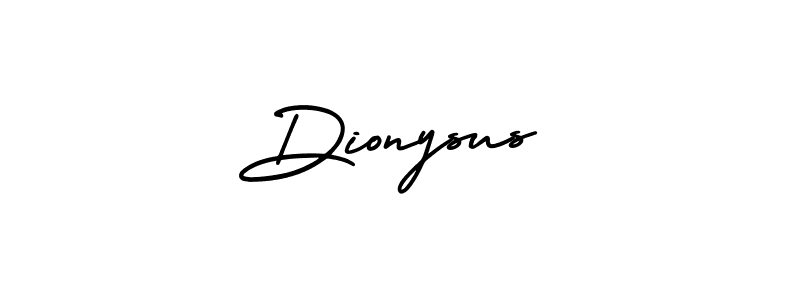 Dionysus stylish signature style. Best Handwritten Sign (AmerikaSignatureDemo-Regular) for my name. Handwritten Signature Collection Ideas for my name Dionysus. Dionysus signature style 3 images and pictures png