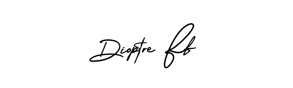 Use a signature maker to create a handwritten signature online. With this signature software, you can design (AmerikaSignatureDemo-Regular) your own signature for name Dioptre Ff. Dioptre Ff signature style 3 images and pictures png