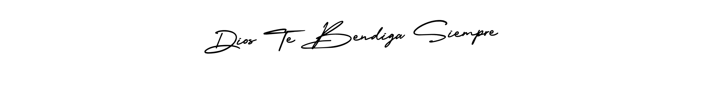 Use a signature maker to create a handwritten signature online. With this signature software, you can design (AmerikaSignatureDemo-Regular) your own signature for name Dios Te Bendiga Siempre. Dios Te Bendiga Siempre signature style 3 images and pictures png