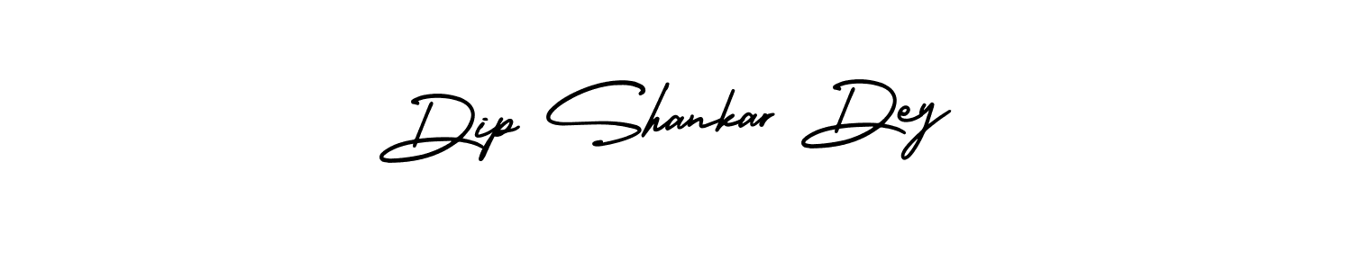 The best way (AmerikaSignatureDemo-Regular) to make a short signature is to pick only two or three words in your name. The name Dip Shankar Dey include a total of six letters. For converting this name. Dip Shankar Dey signature style 3 images and pictures png