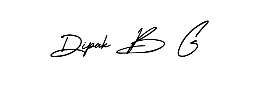 Design your own signature with our free online signature maker. With this signature software, you can create a handwritten (AmerikaSignatureDemo-Regular) signature for name Dipak B G. Dipak B G signature style 3 images and pictures png