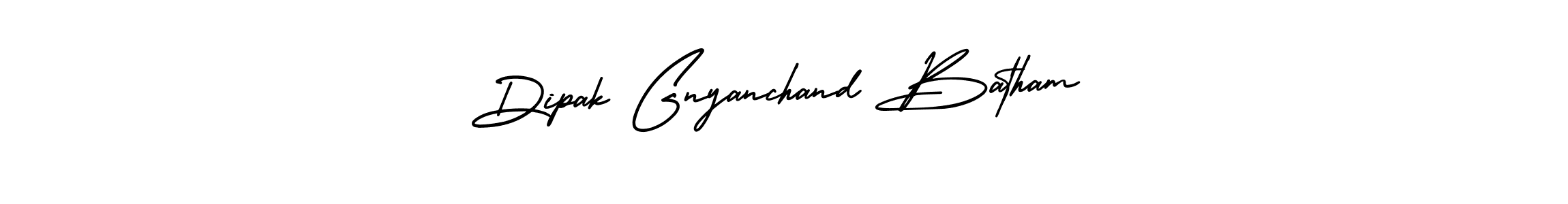 You should practise on your own different ways (AmerikaSignatureDemo-Regular) to write your name (Dipak Gnyanchand Batham) in signature. don't let someone else do it for you. Dipak Gnyanchand Batham signature style 3 images and pictures png