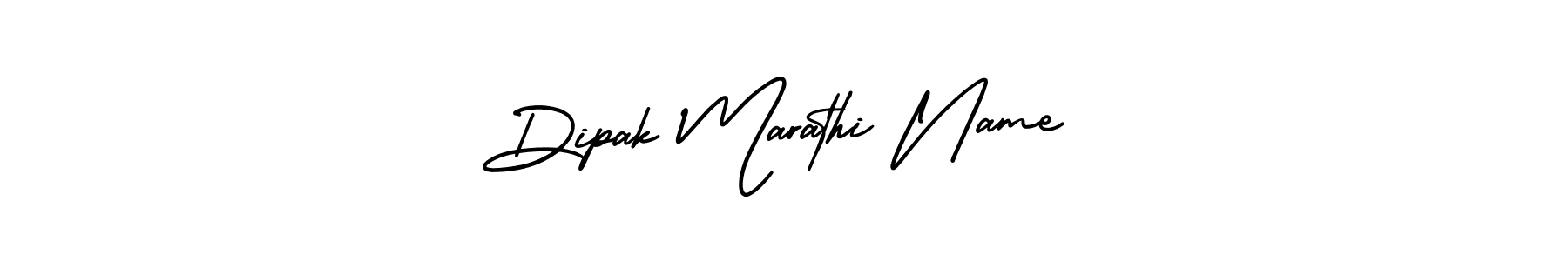 How to make Dipak Marathi Name signature? AmerikaSignatureDemo-Regular is a professional autograph style. Create handwritten signature for Dipak Marathi Name name. Dipak Marathi Name signature style 3 images and pictures png