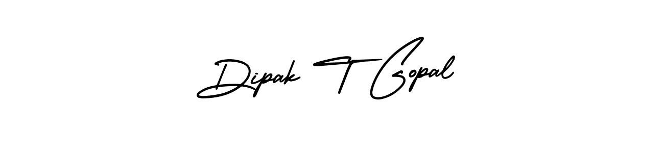 How to make Dipak T Gopal signature? AmerikaSignatureDemo-Regular is a professional autograph style. Create handwritten signature for Dipak T Gopal name. Dipak T Gopal signature style 3 images and pictures png
