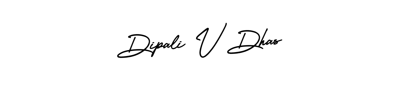 Make a short Dipali V Dhas signature style. Manage your documents anywhere anytime using AmerikaSignatureDemo-Regular. Create and add eSignatures, submit forms, share and send files easily. Dipali V Dhas signature style 3 images and pictures png