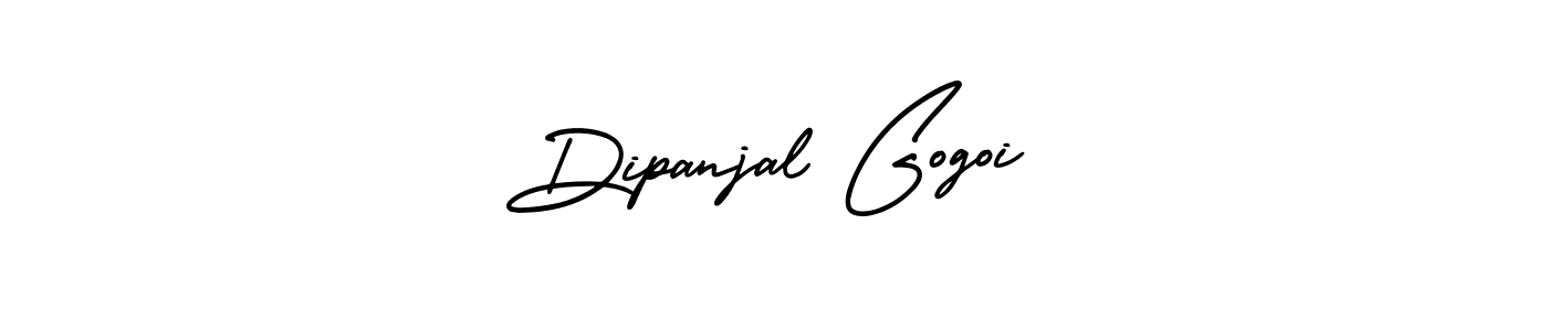 The best way (AmerikaSignatureDemo-Regular) to make a short signature is to pick only two or three words in your name. The name Dipanjal Gogoi include a total of six letters. For converting this name. Dipanjal Gogoi signature style 3 images and pictures png