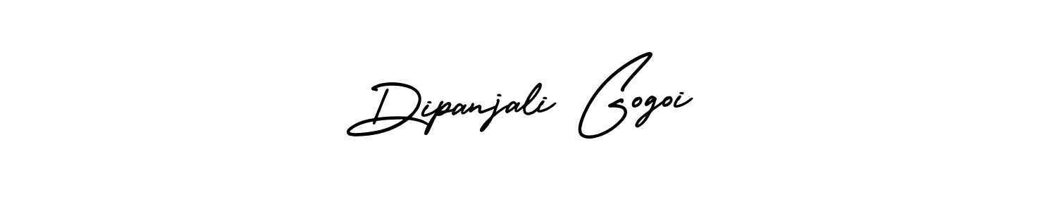 Dipanjali Gogoi stylish signature style. Best Handwritten Sign (AmerikaSignatureDemo-Regular) for my name. Handwritten Signature Collection Ideas for my name Dipanjali Gogoi. Dipanjali Gogoi signature style 3 images and pictures png