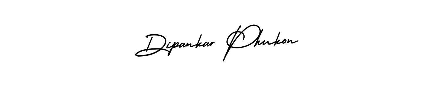 Dipankar Phukon stylish signature style. Best Handwritten Sign (AmerikaSignatureDemo-Regular) for my name. Handwritten Signature Collection Ideas for my name Dipankar Phukon. Dipankar Phukon signature style 3 images and pictures png