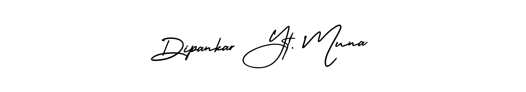 Design your own signature with our free online signature maker. With this signature software, you can create a handwritten (AmerikaSignatureDemo-Regular) signature for name Dipankar Yt. Muna. Dipankar Yt. Muna signature style 3 images and pictures png