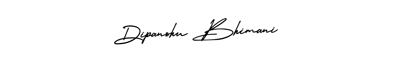 Make a beautiful signature design for name Dipanshu Bhimani. With this signature (AmerikaSignatureDemo-Regular) style, you can create a handwritten signature for free. Dipanshu Bhimani signature style 3 images and pictures png