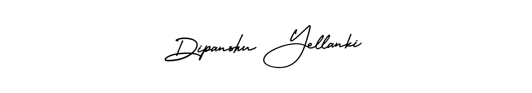 How to make Dipanshu Yellanki name signature. Use AmerikaSignatureDemo-Regular style for creating short signs online. This is the latest handwritten sign. Dipanshu Yellanki signature style 3 images and pictures png