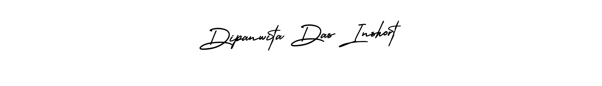 The best way (AmerikaSignatureDemo-Regular) to make a short signature is to pick only two or three words in your name. The name Dipanwita Das Inshort include a total of six letters. For converting this name. Dipanwita Das Inshort signature style 3 images and pictures png