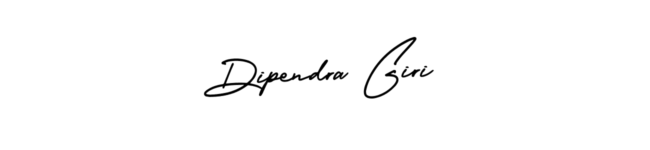 How to make Dipendra Giri name signature. Use AmerikaSignatureDemo-Regular style for creating short signs online. This is the latest handwritten sign. Dipendra Giri signature style 3 images and pictures png