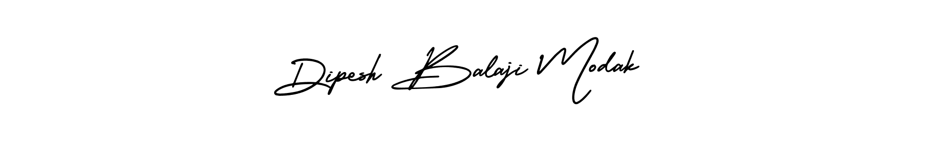 How to make Dipesh Balaji Modak signature? AmerikaSignatureDemo-Regular is a professional autograph style. Create handwritten signature for Dipesh Balaji Modak name. Dipesh Balaji Modak signature style 3 images and pictures png