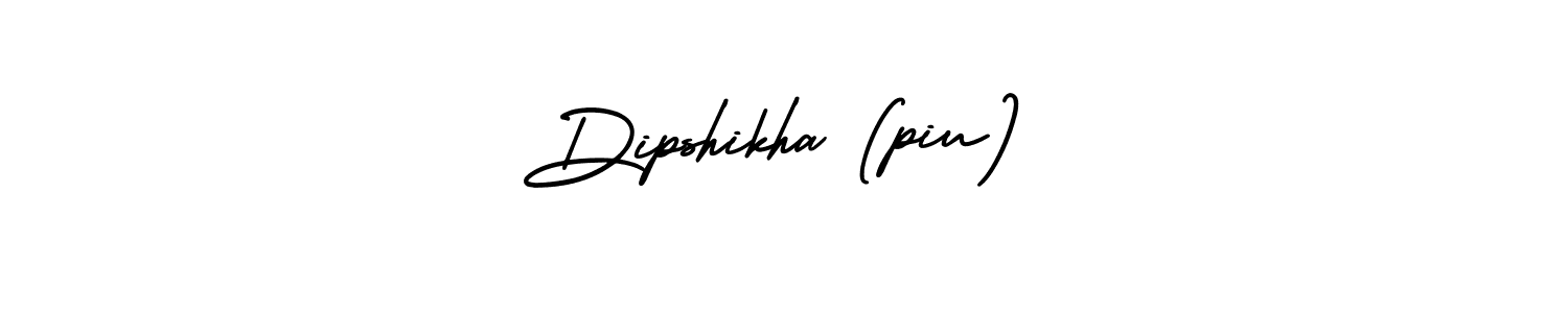 Make a beautiful signature design for name Dipshikha (piu). With this signature (AmerikaSignatureDemo-Regular) style, you can create a handwritten signature for free. Dipshikha (piu) signature style 3 images and pictures png