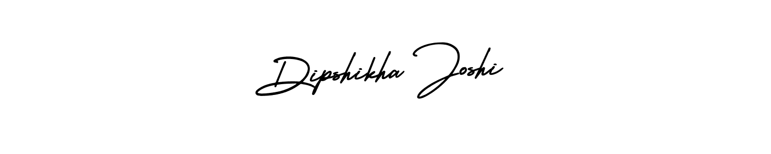You should practise on your own different ways (AmerikaSignatureDemo-Regular) to write your name (Dipshikha Joshi) in signature. don't let someone else do it for you. Dipshikha Joshi signature style 3 images and pictures png