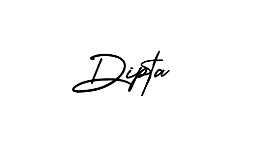 Dipta stylish signature style. Best Handwritten Sign (AmerikaSignatureDemo-Regular) for my name. Handwritten Signature Collection Ideas for my name Dipta. Dipta signature style 3 images and pictures png