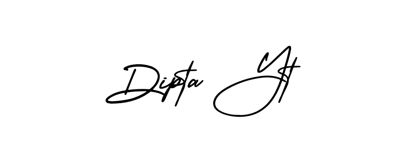 Design your own signature with our free online signature maker. With this signature software, you can create a handwritten (AmerikaSignatureDemo-Regular) signature for name Dipta Yt. Dipta Yt signature style 3 images and pictures png