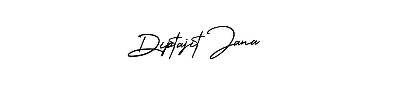 How to make Diptajit Jana name signature. Use AmerikaSignatureDemo-Regular style for creating short signs online. This is the latest handwritten sign. Diptajit Jana signature style 3 images and pictures png