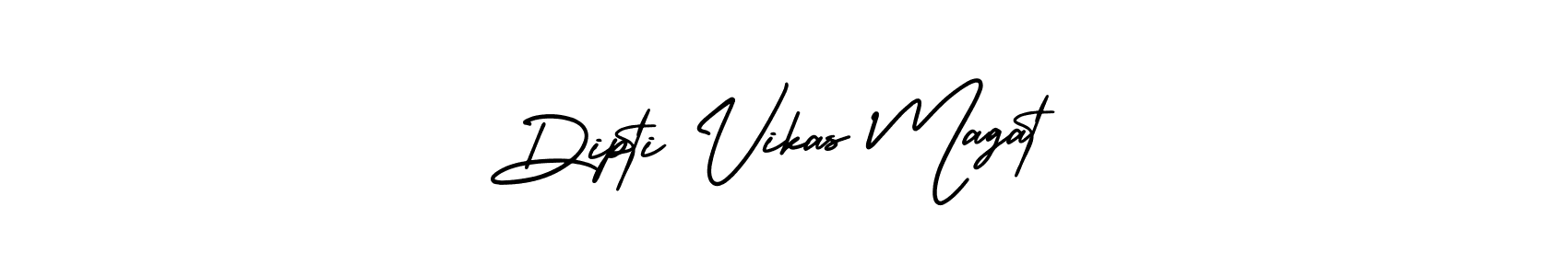 How to make Dipti Vikas Magat name signature. Use AmerikaSignatureDemo-Regular style for creating short signs online. This is the latest handwritten sign. Dipti Vikas Magat signature style 3 images and pictures png