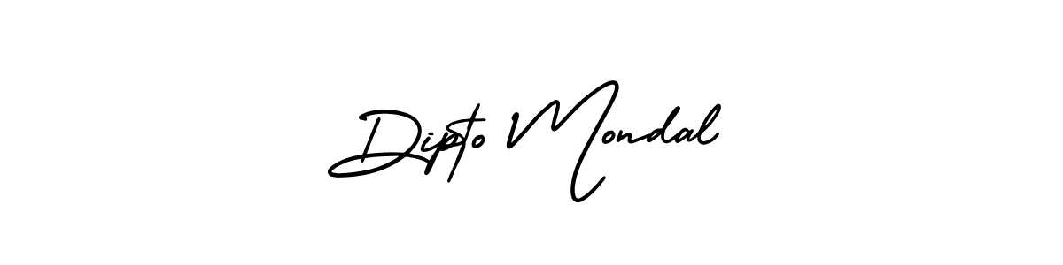AmerikaSignatureDemo-Regular is a professional signature style that is perfect for those who want to add a touch of class to their signature. It is also a great choice for those who want to make their signature more unique. Get Dipto Mondal name to fancy signature for free. Dipto Mondal signature style 3 images and pictures png