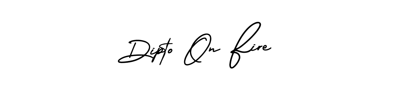 Create a beautiful signature design for name Dipto On Fire. With this signature (AmerikaSignatureDemo-Regular) fonts, you can make a handwritten signature for free. Dipto On Fire signature style 3 images and pictures png