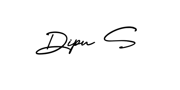 Use a signature maker to create a handwritten signature online. With this signature software, you can design (AmerikaSignatureDemo-Regular) your own signature for name Dipu S. Dipu S signature style 3 images and pictures png