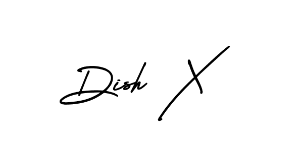 Use a signature maker to create a handwritten signature online. With this signature software, you can design (AmerikaSignatureDemo-Regular) your own signature for name Dish X. Dish X signature style 3 images and pictures png