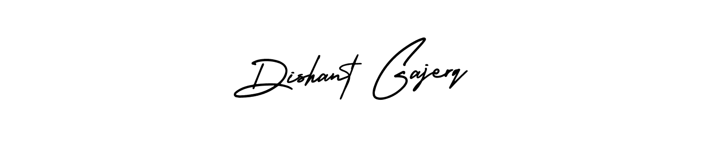 How to make Dishant Gajerq name signature. Use AmerikaSignatureDemo-Regular style for creating short signs online. This is the latest handwritten sign. Dishant Gajerq signature style 3 images and pictures png