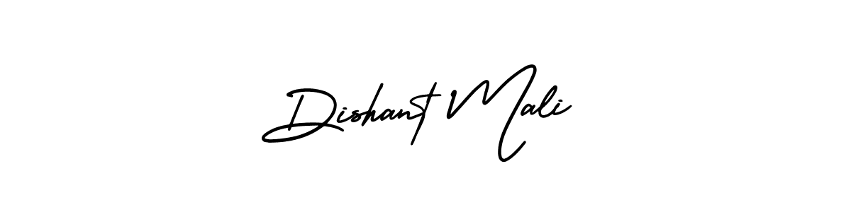 Create a beautiful signature design for name Dishant Mali. With this signature (AmerikaSignatureDemo-Regular) fonts, you can make a handwritten signature for free. Dishant Mali signature style 3 images and pictures png