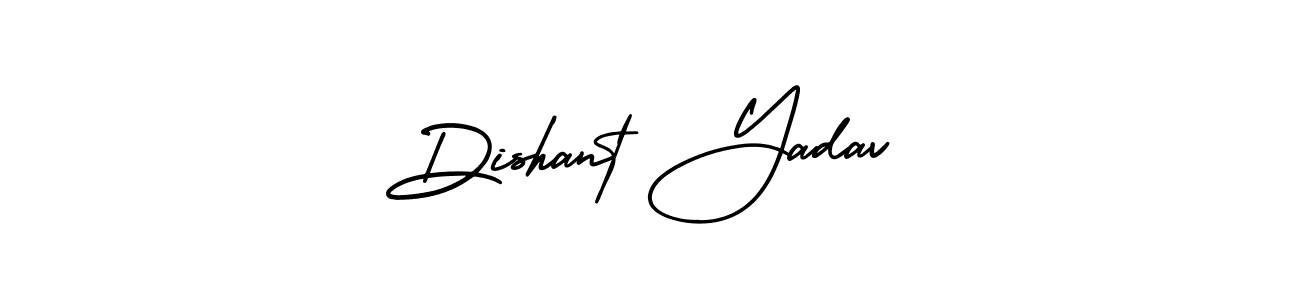 Create a beautiful signature design for name Dishant Yadav. With this signature (AmerikaSignatureDemo-Regular) fonts, you can make a handwritten signature for free. Dishant Yadav signature style 3 images and pictures png