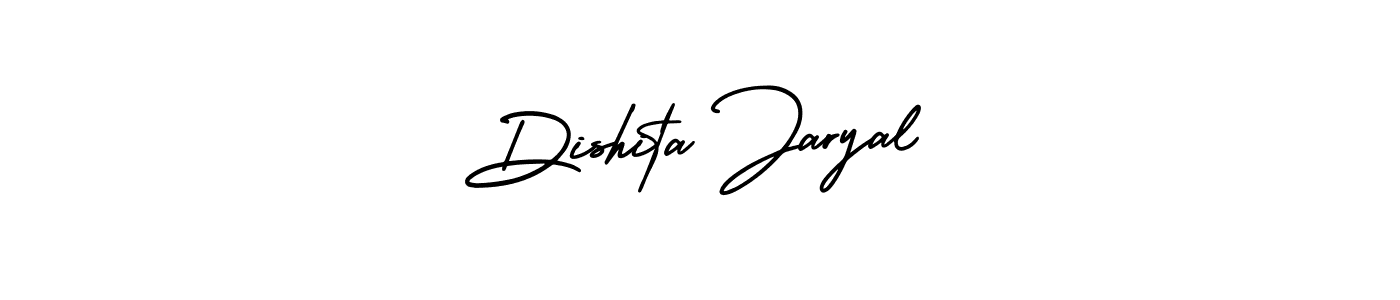 Dishita Jaryal stylish signature style. Best Handwritten Sign (AmerikaSignatureDemo-Regular) for my name. Handwritten Signature Collection Ideas for my name Dishita Jaryal. Dishita Jaryal signature style 3 images and pictures png