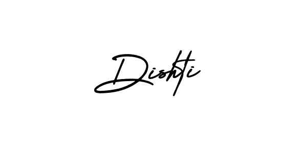 Make a beautiful signature design for name Dishti. With this signature (AmerikaSignatureDemo-Regular) style, you can create a handwritten signature for free. Dishti signature style 3 images and pictures png