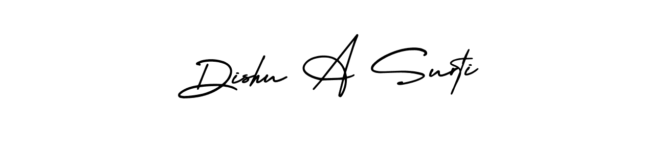Best and Professional Signature Style for Dishu A Surti. AmerikaSignatureDemo-Regular Best Signature Style Collection. Dishu A Surti signature style 3 images and pictures png