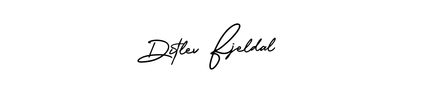 Create a beautiful signature design for name Ditlev Fjeldal. With this signature (AmerikaSignatureDemo-Regular) fonts, you can make a handwritten signature for free. Ditlev Fjeldal signature style 3 images and pictures png