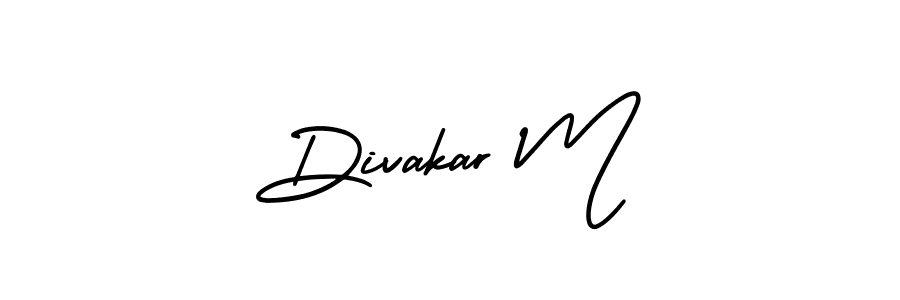 Similarly AmerikaSignatureDemo-Regular is the best handwritten signature design. Signature creator online .You can use it as an online autograph creator for name Divakar M. Divakar M signature style 3 images and pictures png