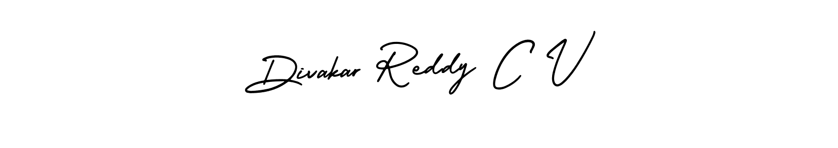 Divakar Reddy C V stylish signature style. Best Handwritten Sign (AmerikaSignatureDemo-Regular) for my name. Handwritten Signature Collection Ideas for my name Divakar Reddy C V. Divakar Reddy C V signature style 3 images and pictures png