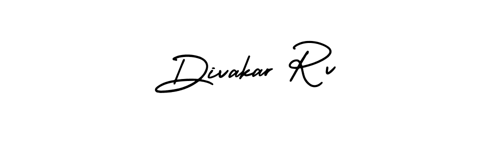 How to make Divakar Rv signature? AmerikaSignatureDemo-Regular is a professional autograph style. Create handwritten signature for Divakar Rv name. Divakar Rv signature style 3 images and pictures png