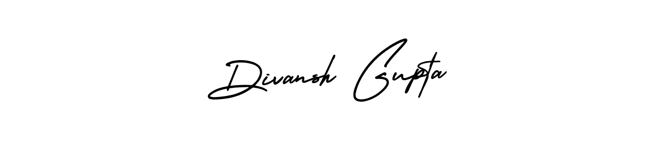 The best way (AmerikaSignatureDemo-Regular) to make a short signature is to pick only two or three words in your name. The name Divansh Gupta include a total of six letters. For converting this name. Divansh Gupta signature style 3 images and pictures png