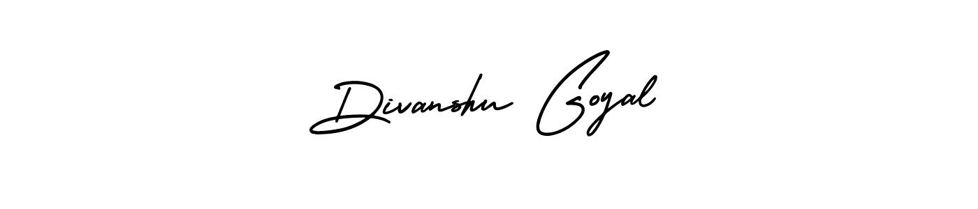 How to make Divanshu Goyal name signature. Use AmerikaSignatureDemo-Regular style for creating short signs online. This is the latest handwritten sign. Divanshu Goyal signature style 3 images and pictures png