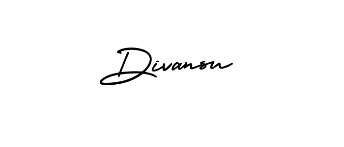Use a signature maker to create a handwritten signature online. With this signature software, you can design (AmerikaSignatureDemo-Regular) your own signature for name Divansu. Divansu signature style 3 images and pictures png