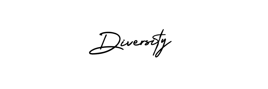 Use a signature maker to create a handwritten signature online. With this signature software, you can design (AmerikaSignatureDemo-Regular) your own signature for name Diversity. Diversity signature style 3 images and pictures png