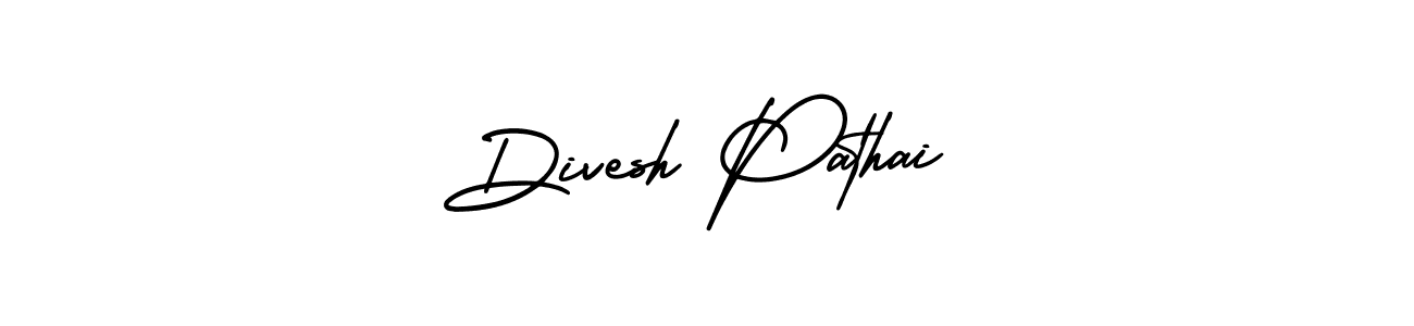 How to make Divesh Pathai signature? AmerikaSignatureDemo-Regular is a professional autograph style. Create handwritten signature for Divesh Pathai name. Divesh Pathai signature style 3 images and pictures png